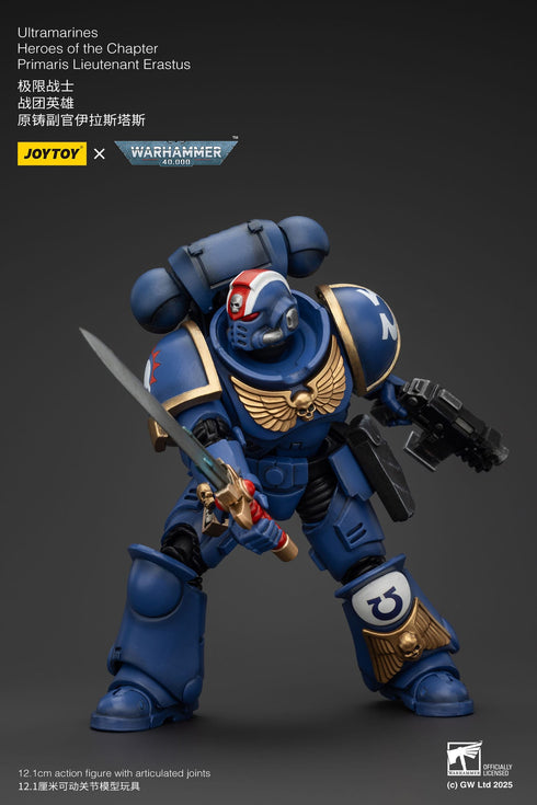 JOYTOY Warhammer 40K Ultramarines Heroes of the Chapter Primaris Lieutenant Erastus Action Figure