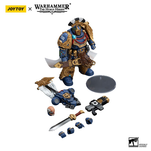JOYTOY Warhammer 40K Ultramarines Legion Praetor with Power Sword and Volkite Serpenta 1/18 Action Figure
