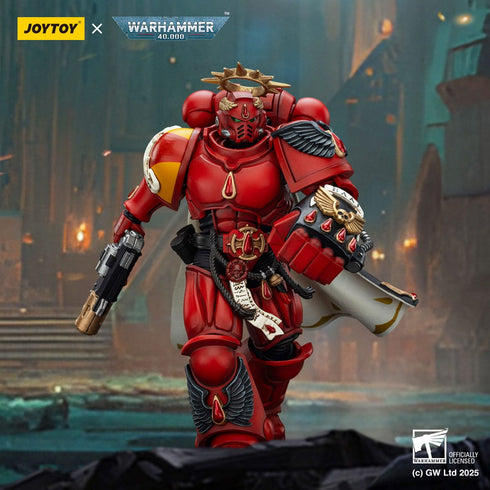 JOYTOY Warhammer 40,000 Combat Patrol Blood Angels Captain with Inferno Pistol & Power Fist Action Figure