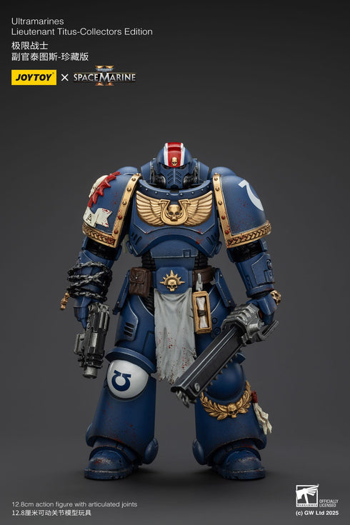 JOYTOY Warhammer 40,000: Space Marine 2 Lieutenant Titus Collectors Edition Action Figure