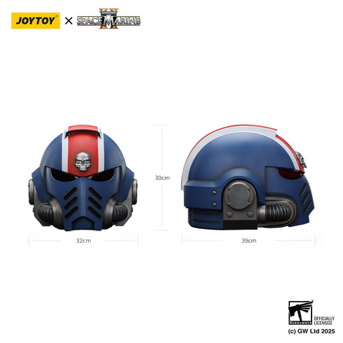JOYTOY Warhammer 40,000: Space Marine 2 Ultramarines Lieutenant Titus Helmet 1/1 Prop Replica