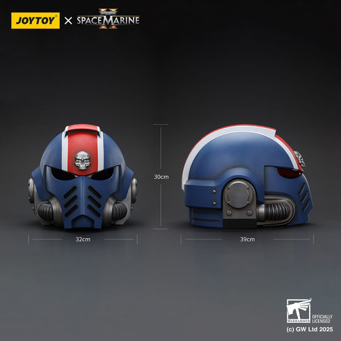 JOYTOY Warhammer 40,000: Space Marine 2 Ultramarines Lieutenant Titus Helmet 1/1 Prop Replica