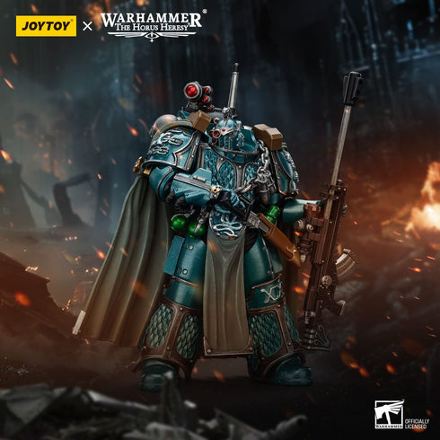 JOYTOY Warhammer The Horus Heresy Alpha Legion Exodus The One who is Many With Sniper Rifle And Power Dagger Action Figure