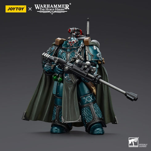 JOYTOY Warhammer The Horus Heresy Alpha Legion Exodus The One who is Many With Sniper Rifle And Power Dagger Action Figure