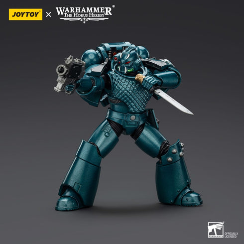 JOYTOY Warhammer The Horus Heresy Alpha Legion Head hunter With Banestrike Combi-Bolter And Power Dagger Action Figure