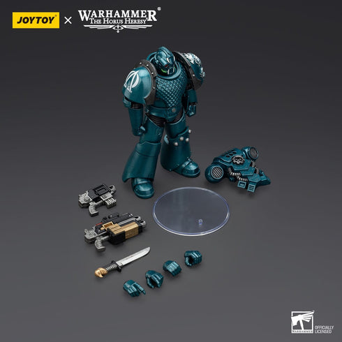 JOYTOY Warhammer The Horus Heresy Alpha Legion Head hunter With Banestrike Combi-Bolter And Power Dagger Action Figure