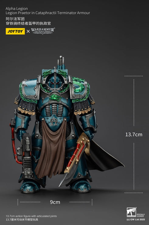 JOYTOY Warhammer The Horus Heresy Alpha Legion Legion Praetor in Cataphractii Terminator Armour Action Figure