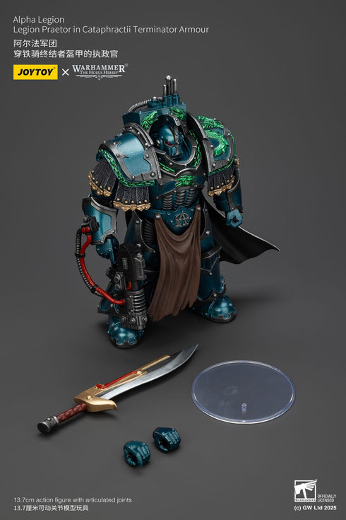 JOYTOY Warhammer The Horus Heresy Alpha Legion Legion Praetor in Cataphractii Terminator Armour Action Figure