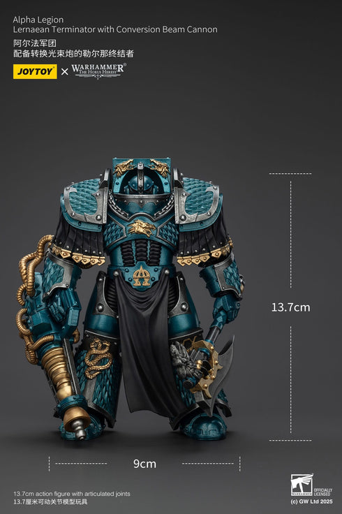 JOYTOY Warhammer The Horus Heresy Alpha Legion Lernaean Terminator with Conversion Beam Cannon Action Figure