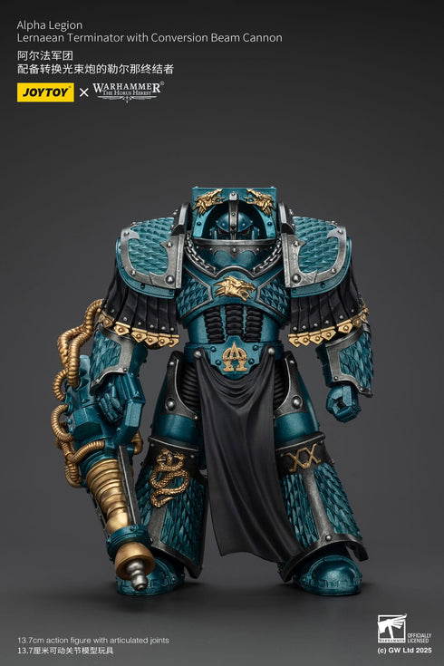 JOYTOY Warhammer The Horus Heresy Alpha Legion Lernaean Terminator with Conversion Beam Cannon Action Figure