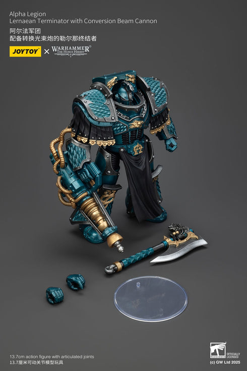 JOYTOY Warhammer The Horus Heresy Alpha Legion Lernaean Terminator with Conversion Beam Cannon Action Figure