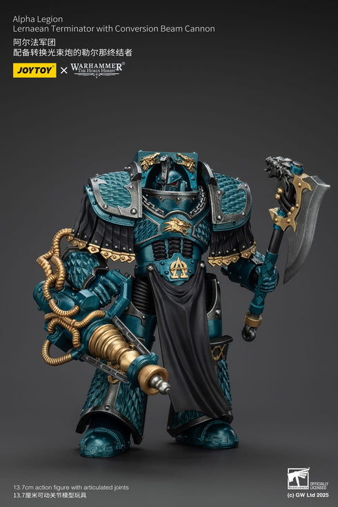 JOYTOY Warhammer The Horus Heresy Alpha Legion Lernaean Terminator with Conversion Beam Cannon Action Figure
