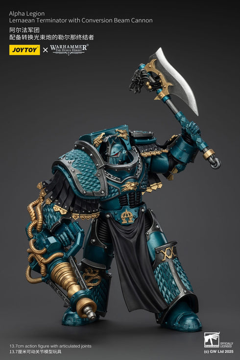 JOYTOY Warhammer The Horus Heresy Alpha Legion Lernaean Terminator with Conversion Beam Cannon Action Figure