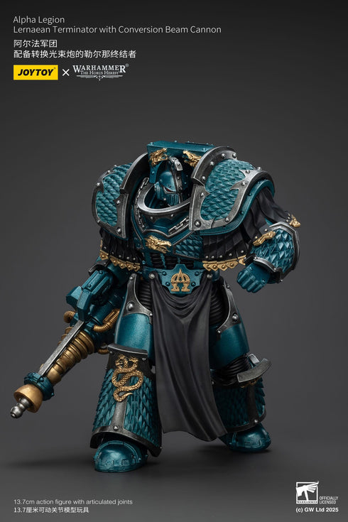 JOYTOY Warhammer The Horus Heresy Alpha Legion Lernaean Terminator with Conversion Beam Cannon Action Figure