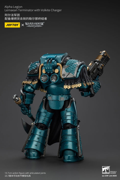 JOYTOY Warhammer The Horus Heresy Alpha Legion Lernaean Terminator with Volkite Charger Action Figure