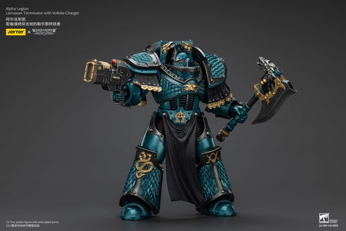 JOYTOY Warhammer The Horus Heresy Alpha Legion Lernaean Terminator with Volkite Charger Action Figure