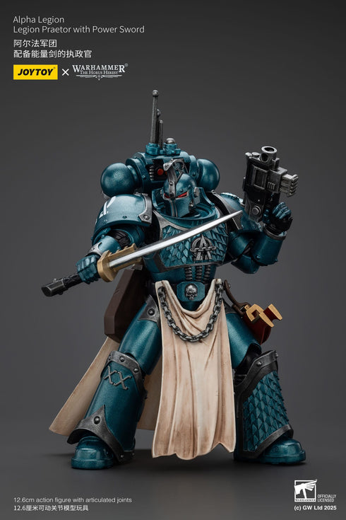 JOYTOY Warhammer The Horus Heresy Alpha Legion Praetor with Power Sword Action Figure
