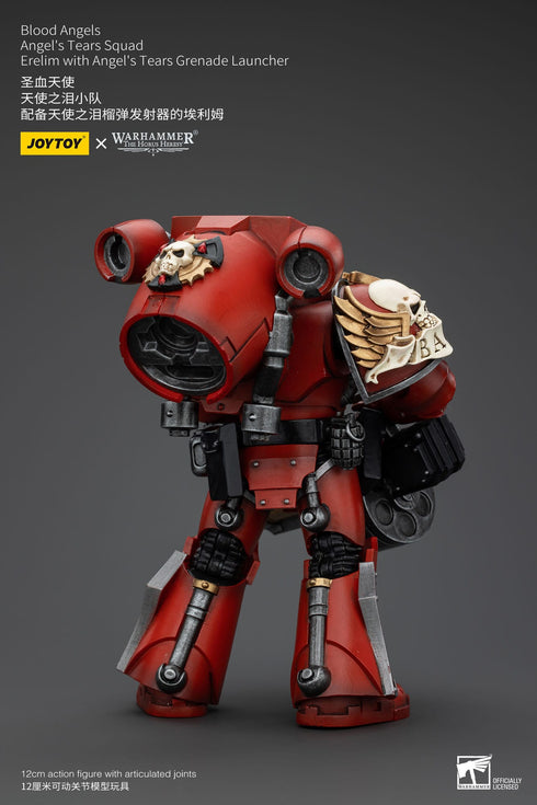JOYTOY Warhammer The Horus Heresy Blood Angels Angel's Tears Squad Erelim with Angel's Tears Grenade Launcher 1/18 Action Figure