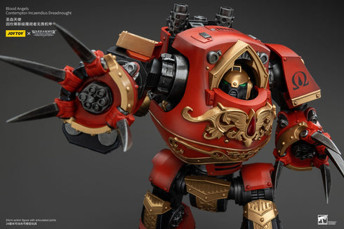 JOYTOY Blood Angels Contemptor-Incaendius Dreadnought - Warhammer: The Horus Heresy - 1/18 Scale Collectible Figure