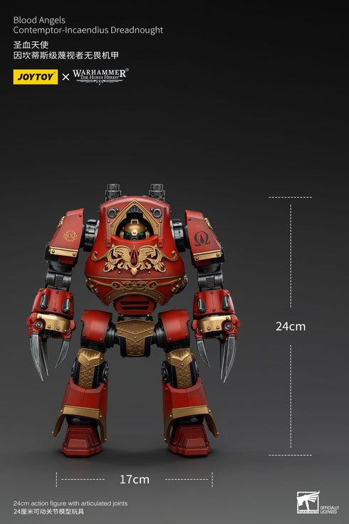 JOYTOY Blood Angels Contemptor-Incaendius Dreadnought - Warhammer: The Horus Heresy - 1/18 Scale Collectible Figure