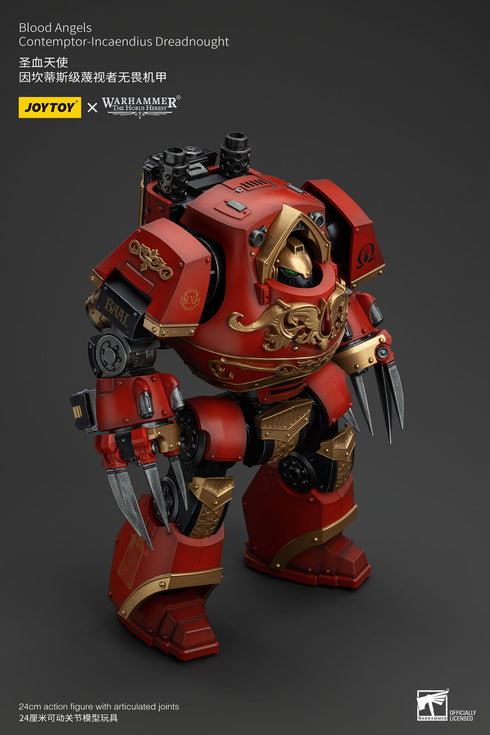 JOYTOY Blood Angels Contemptor-Incaendius Dreadnought - Warhammer: The Horus Heresy - 1/18 Scale Collectible Figure