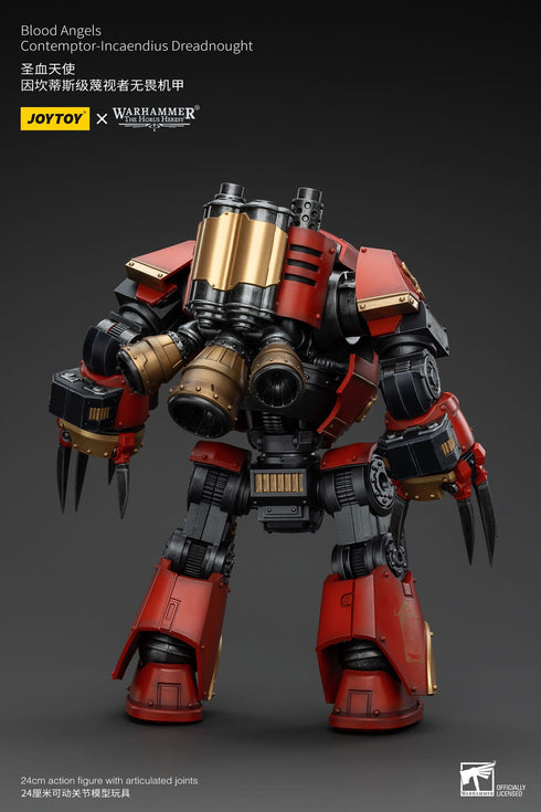 JOYTOY Blood Angels Contemptor-Incaendius Dreadnought - Warhammer: The Horus Heresy - 1/18 Scale Collectible Figure
