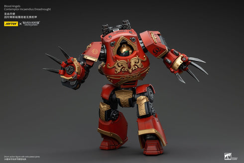 JOYTOY Blood Angels Contemptor-Incaendius Dreadnought - Warhammer: The Horus Heresy - 1/18 Scale Collectible Figure