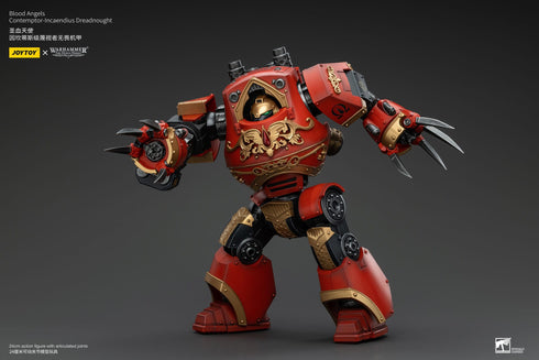 JOYTOY Blood Angels Contemptor-Incaendius Dreadnought - Warhammer: The Horus Heresy - 1/18 Scale Collectible Figure