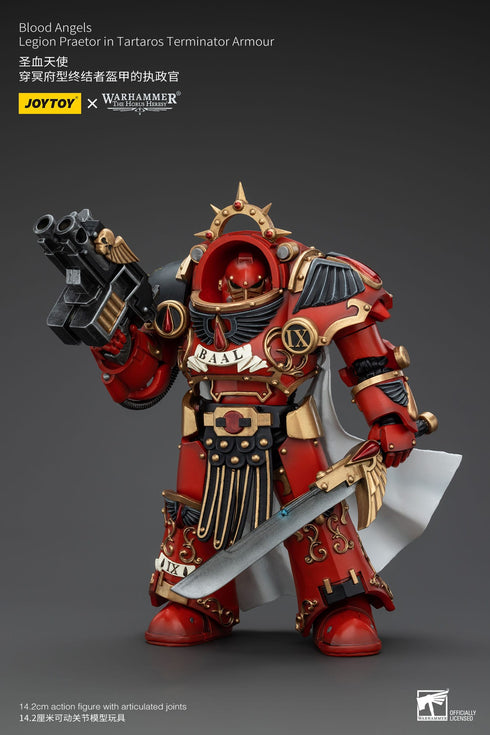 JOYTOY Warhammer The Horus Heresy Blood Angels Legion Praetor in Tartaros Terminator Armour 1/18 Action Figure