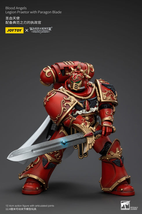 JOYTOY Warhammer The Horus Heresy Blood Angels Legion Praetor with Paragon Blade 1/18 Action Figure