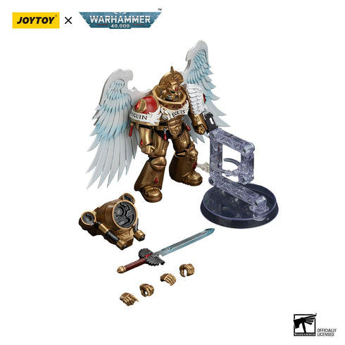 JOYTOY Warhammer The Horus Heresy Blood Angels Sanguinary Guard with Encarmine Sword 2 1/18 Action Figure