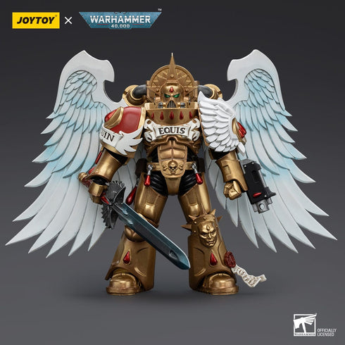 JOYTOY Warhammer The Horus Heresy Blood Angels Sanguinary Guard with Encarmine Sword 2 1/18 Action Figure