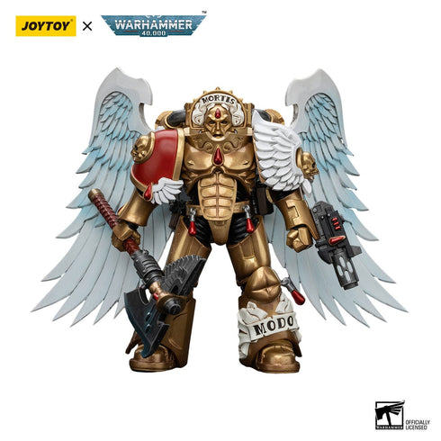 JOYTOY Warhammer The Horus Heresy Blood Angels Sanguinary Guard with Encarmine Axe and Inferno Pistol 1/18 Action Figure