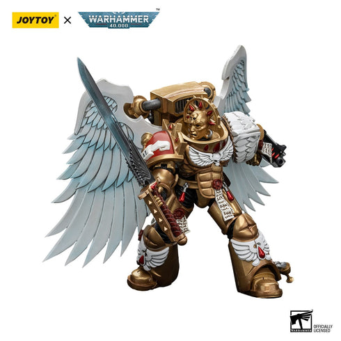 JOYTOY Warhammer The Horus Heresy Blood Angels Sanguinary Guard with Encarmine Sword 1 1/18 Action Figure
