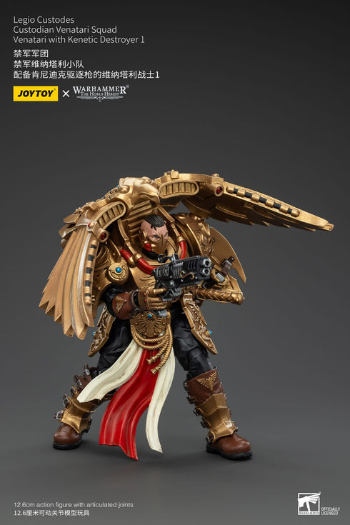 JOYTOY Warhammer The Horus Heresy Legio Custodes Custodian Venatari Squad Venatari with Kenetic Destroyer 1 1/18 Action Figure