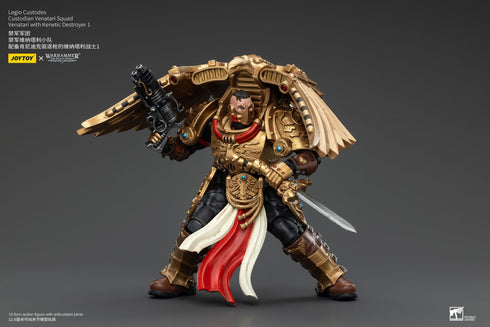 JOYTOY Warhammer The Horus Heresy Legio Custodes Custodian Venatari Squad Venatari with Kenetic Destroyer 1 1/18 Action Figure