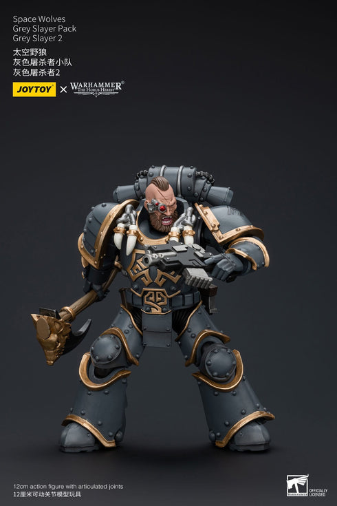 JOYTOY Space Wolves Grey Slayer Pack Grey Slayer 2 - Warhammer: The Horus Heresy - 1/18 Scale Collectible Figure