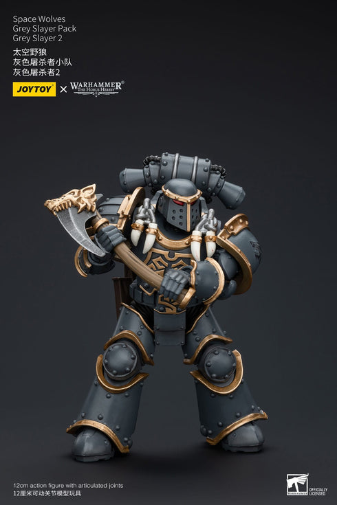 JOYTOY Space Wolves Grey Slayer Pack Grey Slayer 2 - Warhammer: The Horus Heresy - 1/18 Scale Collectible Figure