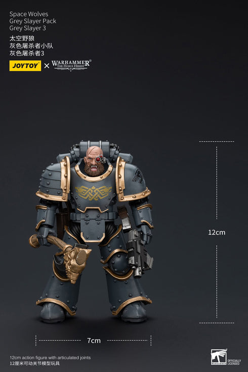 JOYTOY Space Wolves Grey Slayer Pack Grey Slayer 3 - Warhammer: The Horus Heresy - 1/18 Scale Collectible Figure