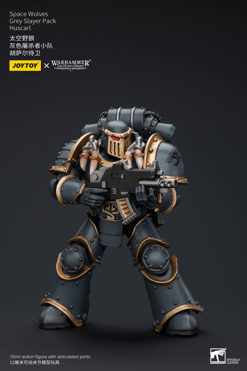 JOYTOY Space Wolves Grey Slayer Pack Huscarl - Warhammer: The Horus Heresy - 1/18 Scale Collectible Figure