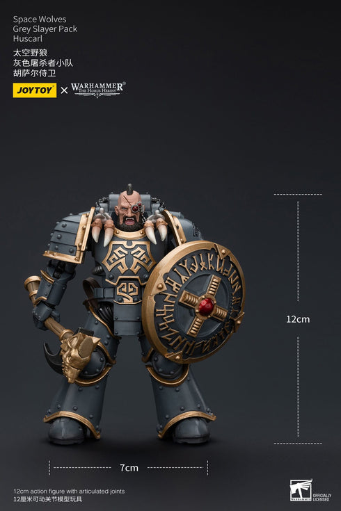 JOYTOY Space Wolves Grey Slayer Pack Huscarl - Warhammer: The Horus Heresy - 1/18 Scale Collectible Figure