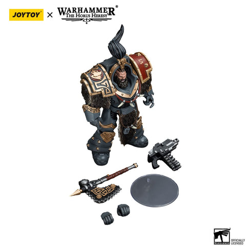 JOYTOY Warhammer The Horus Heresy Space Wolves Varagyr Wolf Guard Squad Varagyr Thegn 1/18 Action Figure