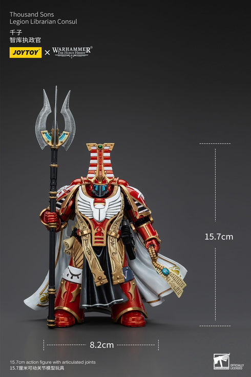 JOYTOY Warhammer The Horus Heresy Thousand Sons Legion Librarian Consut 1/18 Action Figure