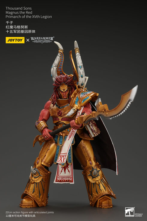 JOYTOY Thousand sons Magnus the Red Primarch of the XVth Legion - Warhammer: The Horus Heresy - 1/18 Scale Collectible Figure