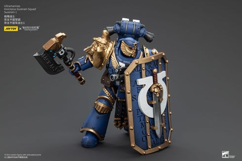 JOYTOY Warhammer The Horus Heresy Ultramarines Invictarus Suzerain Squad Suzerain 1 1/18 Action Figure