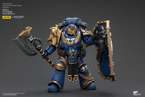 JOYTOY Warhammer The Horus Heresy Ultramarines Invictarus Suzerain Squad Suzerain 1 1/18 Action Figure