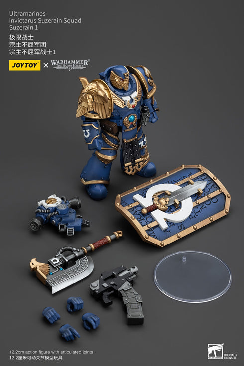 JOYTOY Warhammer The Horus Heresy Ultramarines Invictarus Suzerain Squad Suzerain 1 1/18 Action Figure