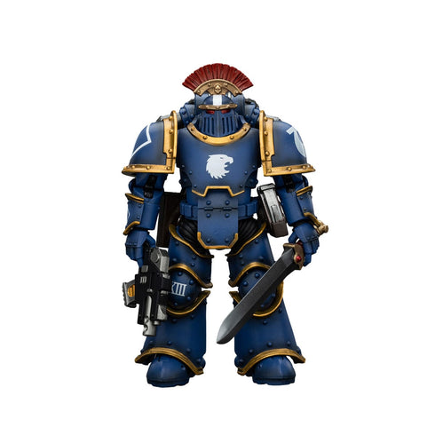 JOYTOY Ultramarines Legion MKIII Tactical Squad Sergeant with Power Sword - Warhammer: The Horus Heresy - 1/18 Scale Collectible Figure