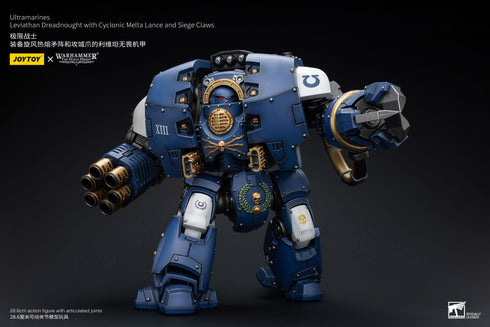 JOYTOY Warhammer The Horus Heresy Ultramarines Leviathan Dreadnought with Cyclonic Melta Lance And Siege Claws 1/18 Action Figure