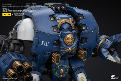JOYTOY Warhammer The Horus Heresy Ultramarines Leviathan Dreadnought with Cyclonic Melta Lance And Siege Claws 1/18 Action Figure